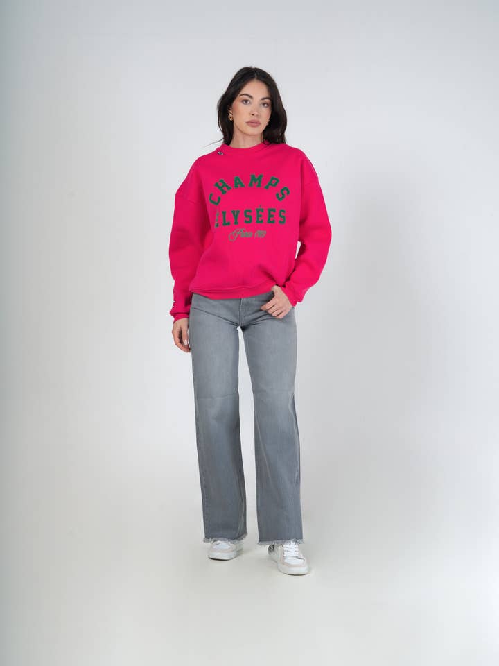 Sweatshirt logo - CHAMPS ELYSÉE for wholesale by MAXMILA PARIS