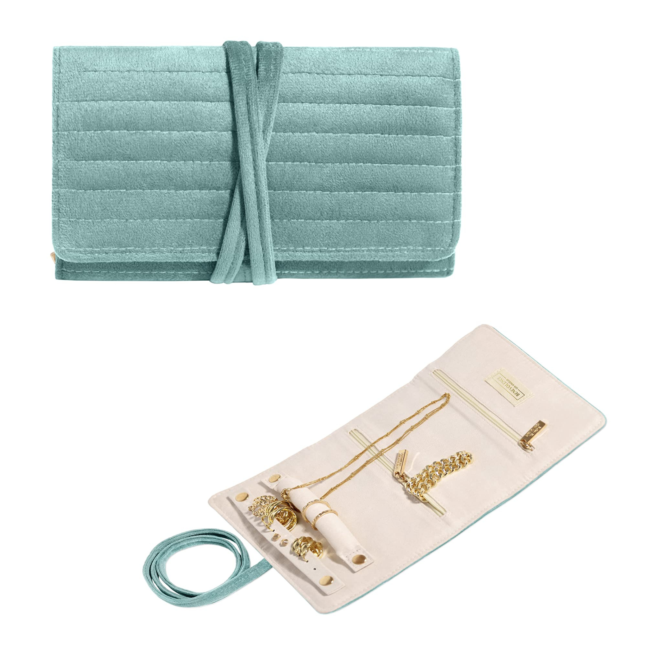 Benevolence LA - Wholesale Jewelry Box/Organizer - Velvet Jewelry Roll Organizer0