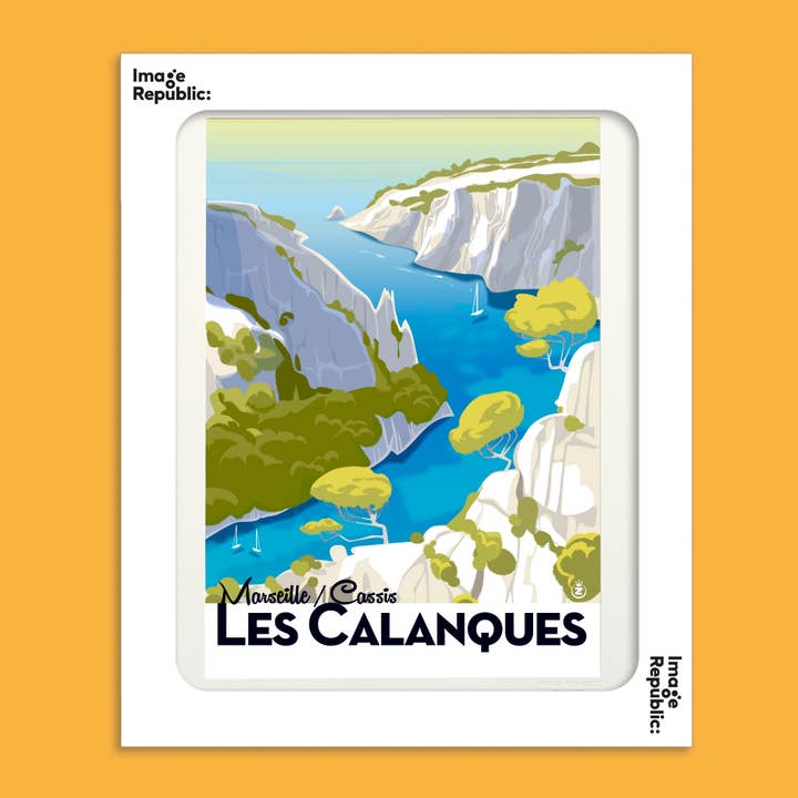 40x50 cm MONSIEUR Z CALANQUES for wholesale by Image Republic