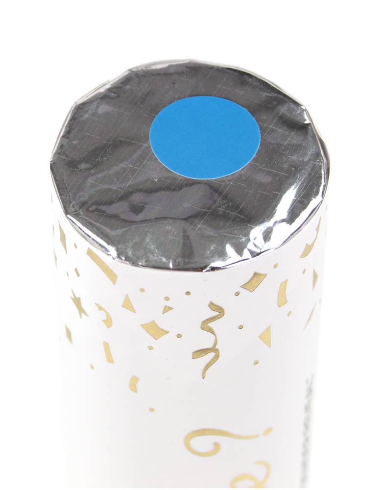 Tim&Puce Factory - Wholesale Confetti - GENDER REVEAL BLUE 28CM CONFETTI CANNON2
