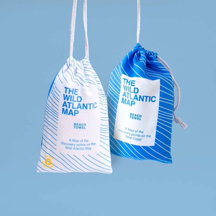 Wild Atlantic Map Beach Towel Bundle for wholesale by Cowfield Design