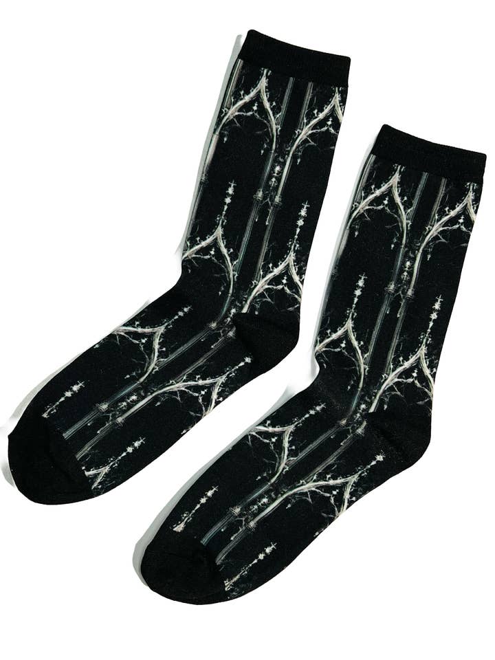 Novelty Socks - Cathedrals for wholesale by Witchwood Bags