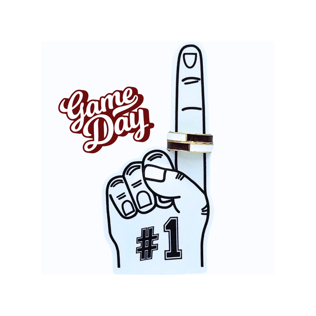 Color Shout - Vente Anneau/bague à empiler - R207-Jour de Match : Ensemble de Bagues Empilables aux Couleurs de l'Équipe12