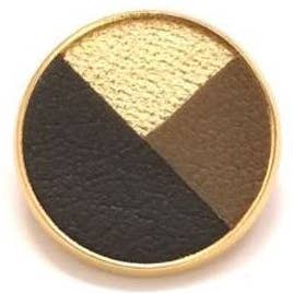 Broche - Scarlett - 3 couleurs - noir - kaki - or pour la vente par Lili GINKGO