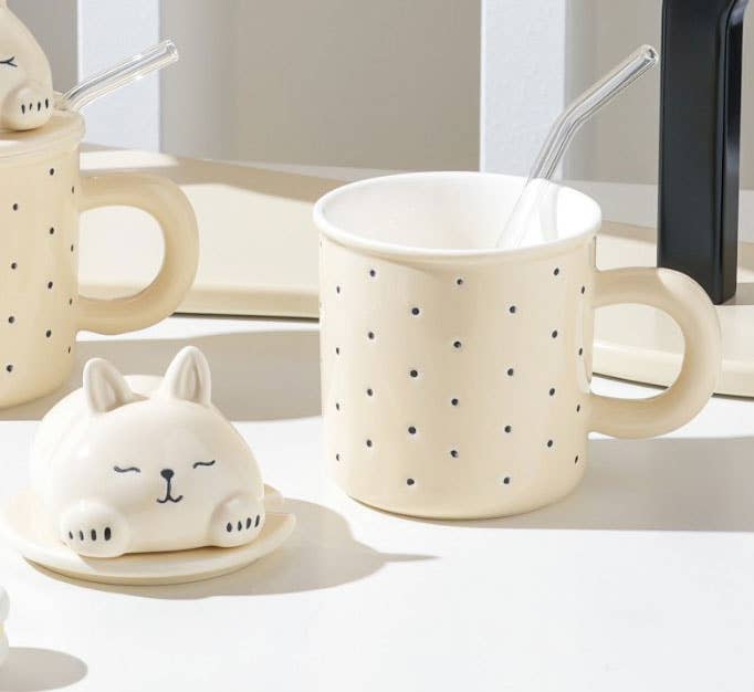 Urban Tokyo – Engroshandel Kaffekrus – Kaninkrus med låg og glas-sugerør, 380 ml (10/30)5