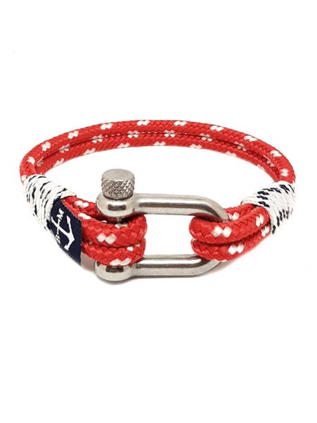 Bracelet nautique Yatching Rouge par Bran Marion pour la vente par Bran Marion