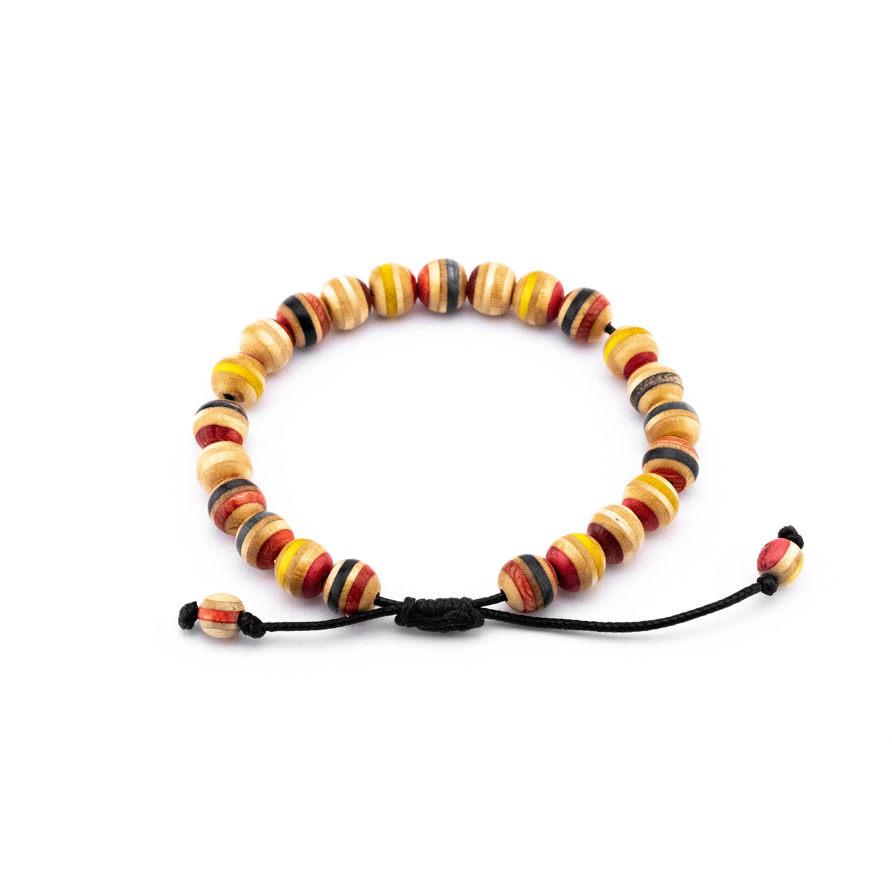 Skate4create – Großhandel Perlenarmband – Holzarmband aus recycelten Skateboards mit 8 mm Perlen1