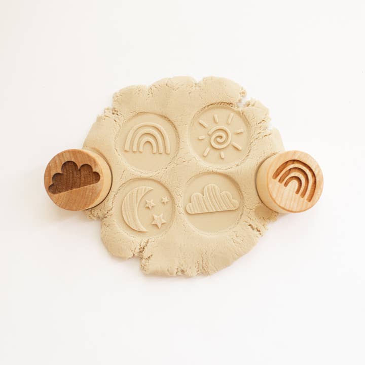 Wooden stamp set - The weather for wholesale by Studio de Rijk