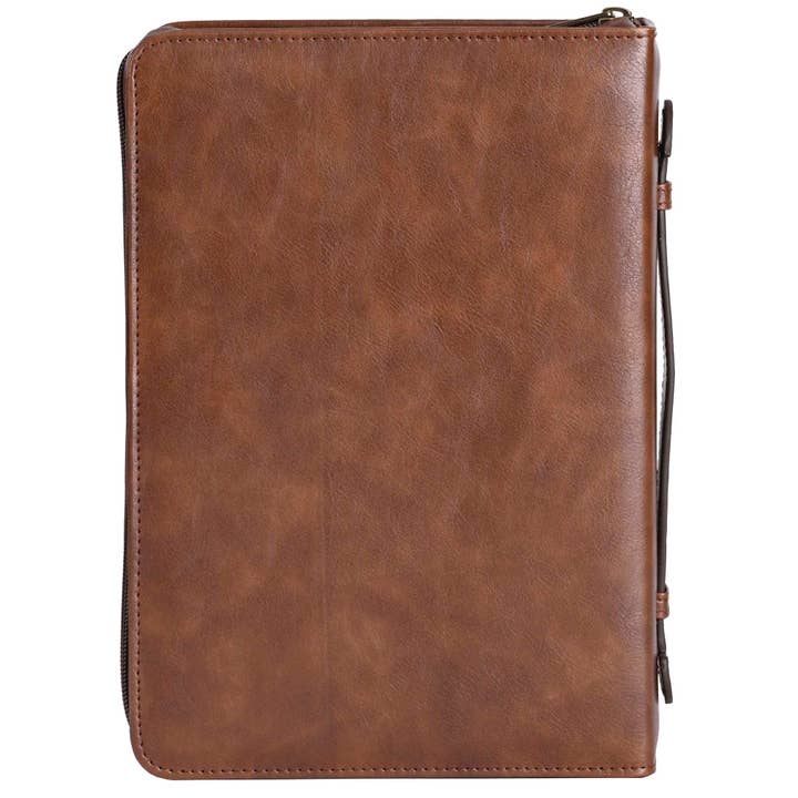 Dicksons - Wholesale Bible Cover - White Dove Bible Case For I Know The Plans Brown Lg1