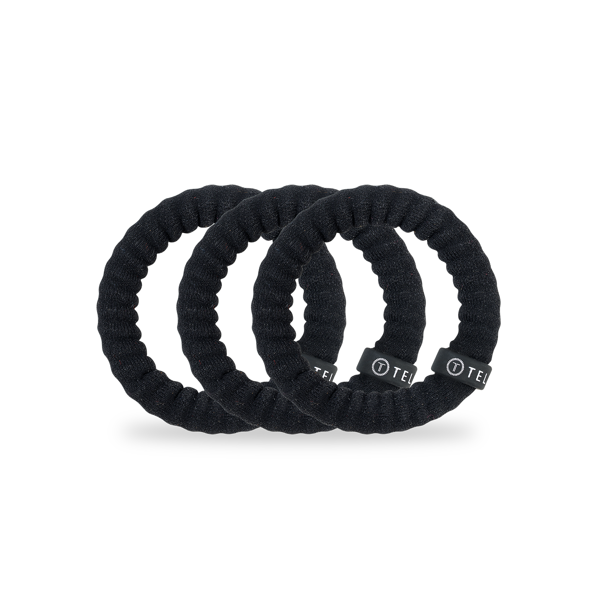 TELETIES - Wholesale Hair Tie - Nylon Hair Ties | Small | Jet Black1