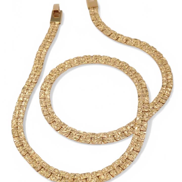 SPARROW - Wholesale Link & Chain Necklace - The Gold Nugget Chain Necklace0