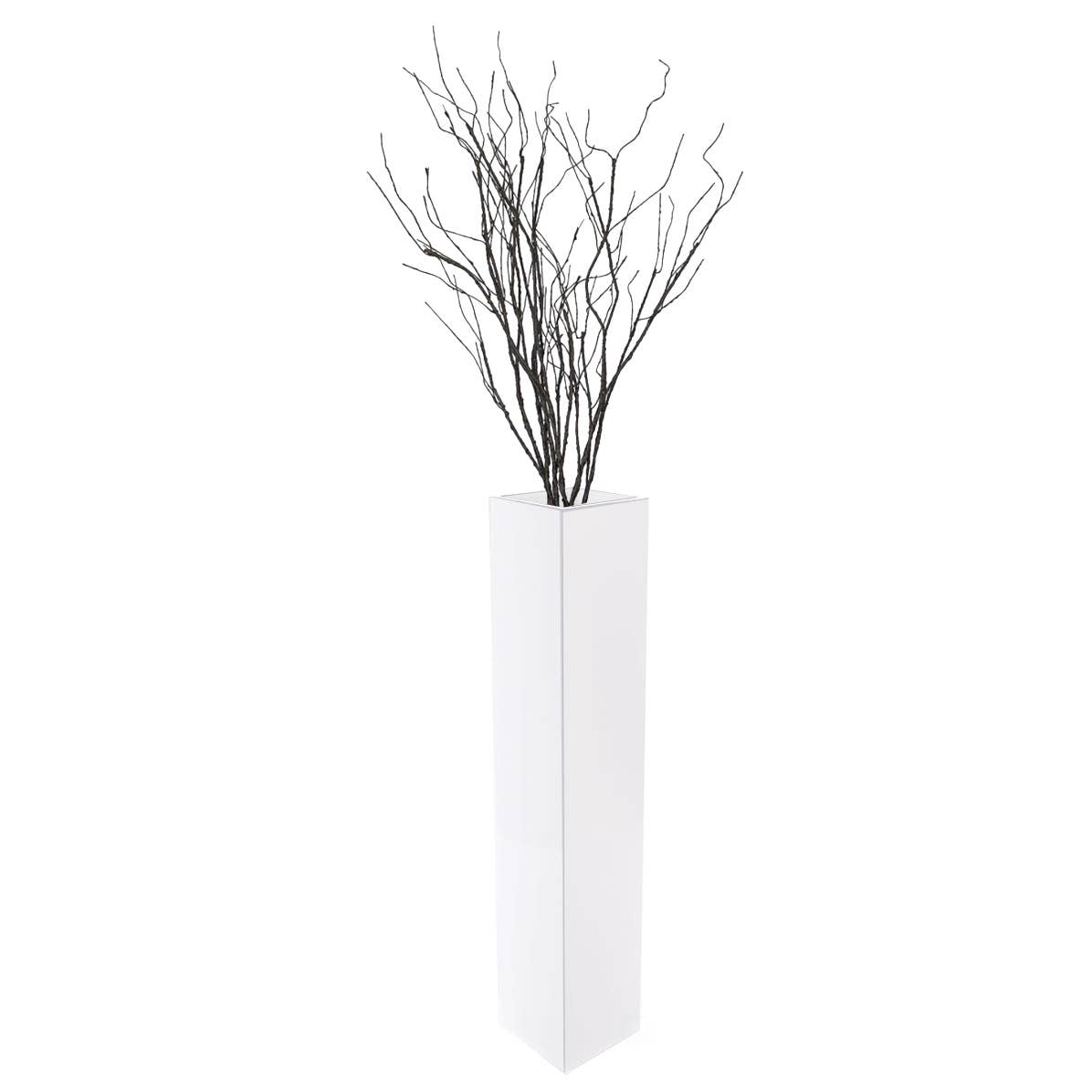 Quickway Imports – wholesale Vase – Tall Rectangular Wooden Modern Floor Vase9