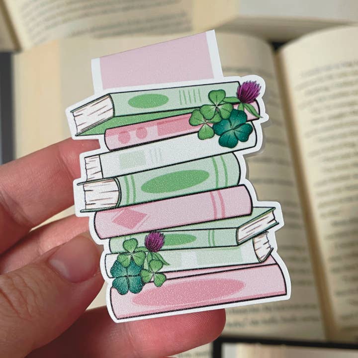 Dia de St Patrick's Book Stack Magnetic bookmark, tema de março por atacado de The Peachy Polka Dot