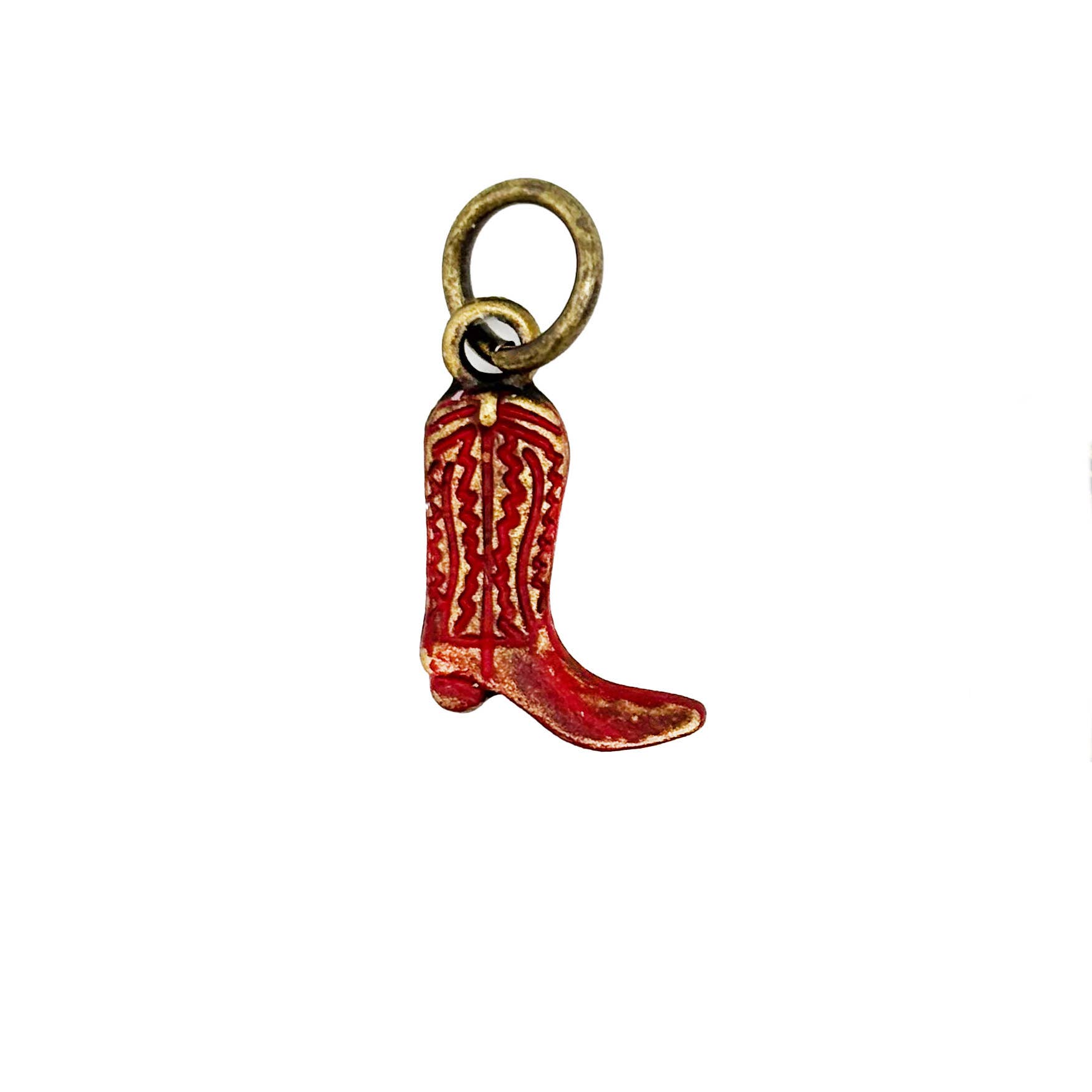 Gleeful Peacock - Wholesale Individual Charm/Pendant - Cowboy Boot Charm (available with Bracelet or Necklace)2