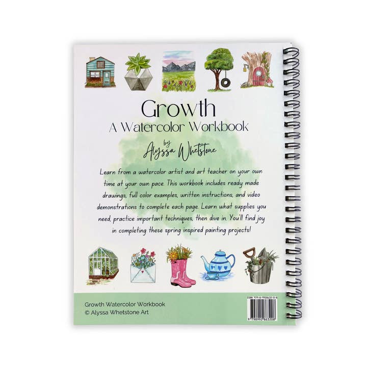 Alyssa Whetstone Art - Wholesale Coloring & Activity Book - Kids & Baby - Growth Watercolor Workbook - With Video Directions1