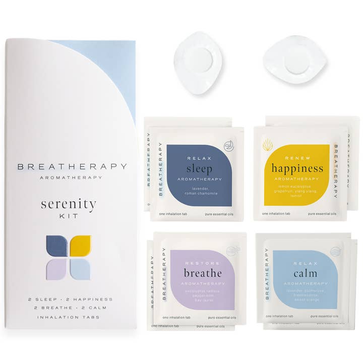 SERENITY KIT Calming Aroma Patches for Stress Relief (8 ct.) for wholesale by Breatherapy