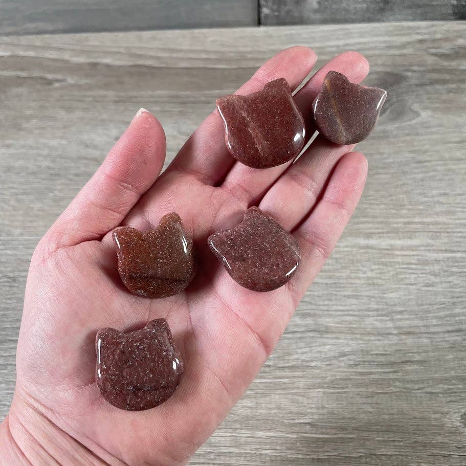 Keystone Crystals - Wholesale Spiritual Stone/Crystal - Gemstone Cat Face Figurines 1-Inch – Crystal Animal Carvings6