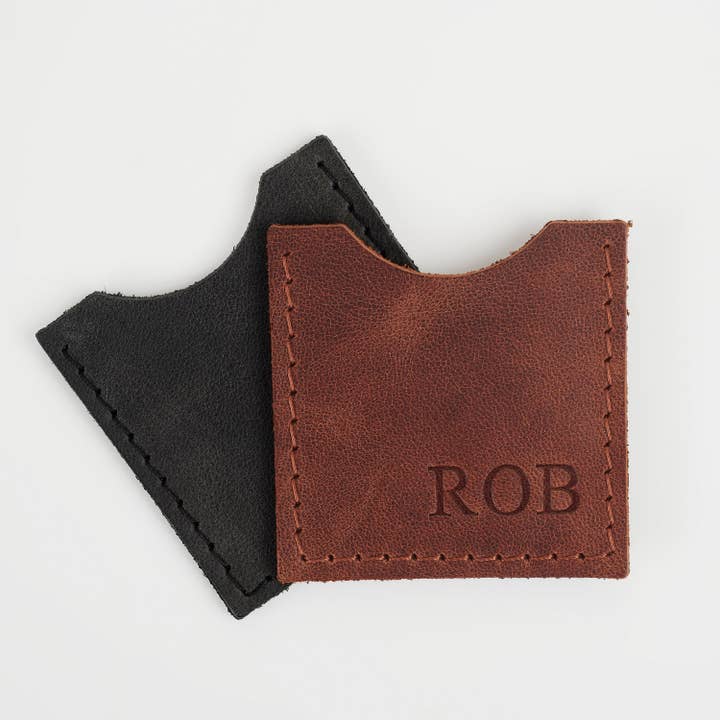 Derio Leather - Wholesale Wallet - Unisex - Personalized Leather Coin Slip, Custom Edc Challenge Coin