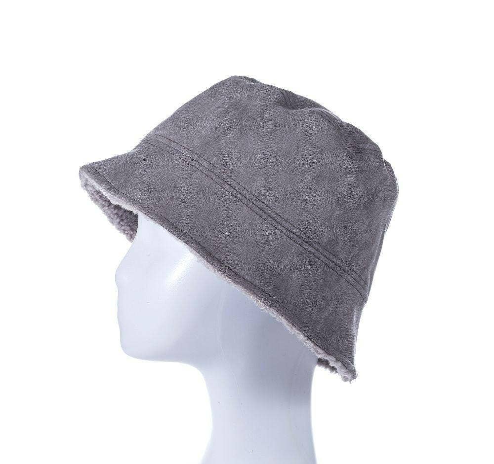 Fox by Ren GmbH - Wholesale Beanie - Dames - Reversibele suede vissersmuts8