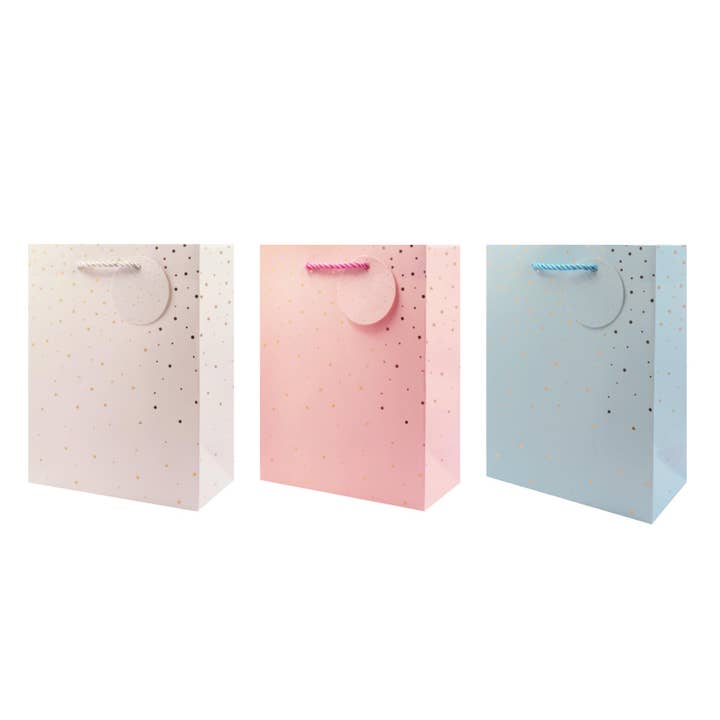 Angels Craft - Wholesale Gift Bag - All Occasion Gift Bags – Foil Finish, Rope Handles, 3 Sizes1