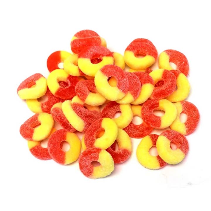 Peach Gummy Rings for wholesale by Candypros