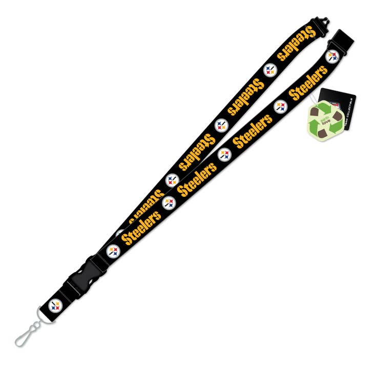Mojo Licensing - Wholesale Lanyard - Unisex - NFL Pittsburgh Steelers Team Logo Lanyard