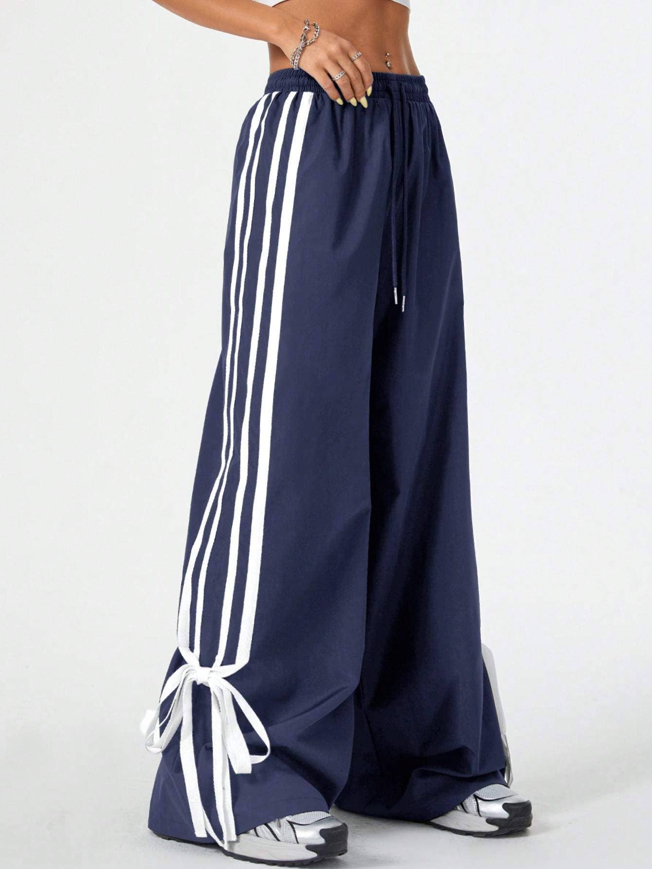 Queen Fashion - Wholesale Pants - Women's - tie waist bow decoration for sports and streetwear11