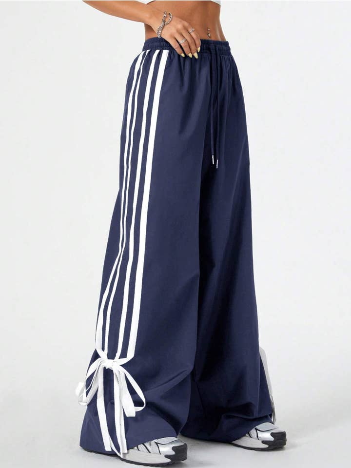 Queen Fashion - Wholesale Pants - Women's - tie waist bow decoration for sports and streetwear11