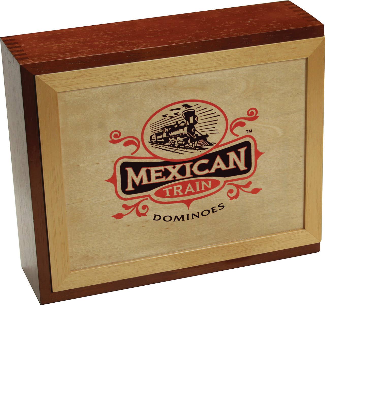 University Games - Wholesale Board Game - Mexican Train Dominoes (wooden case)1