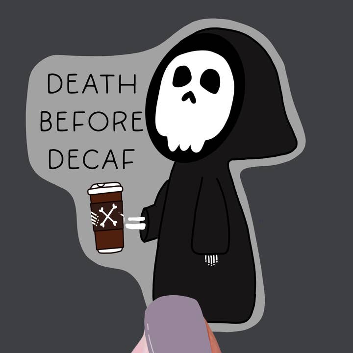 Mort avant décaféiné pour la vente par Mollie Rose Art Co