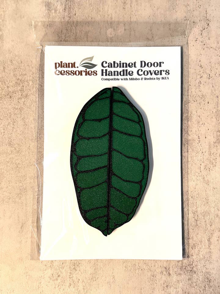 Hoya Callistophylla Leaf Cabinet Handle Cover for wholesale by plant.cessories