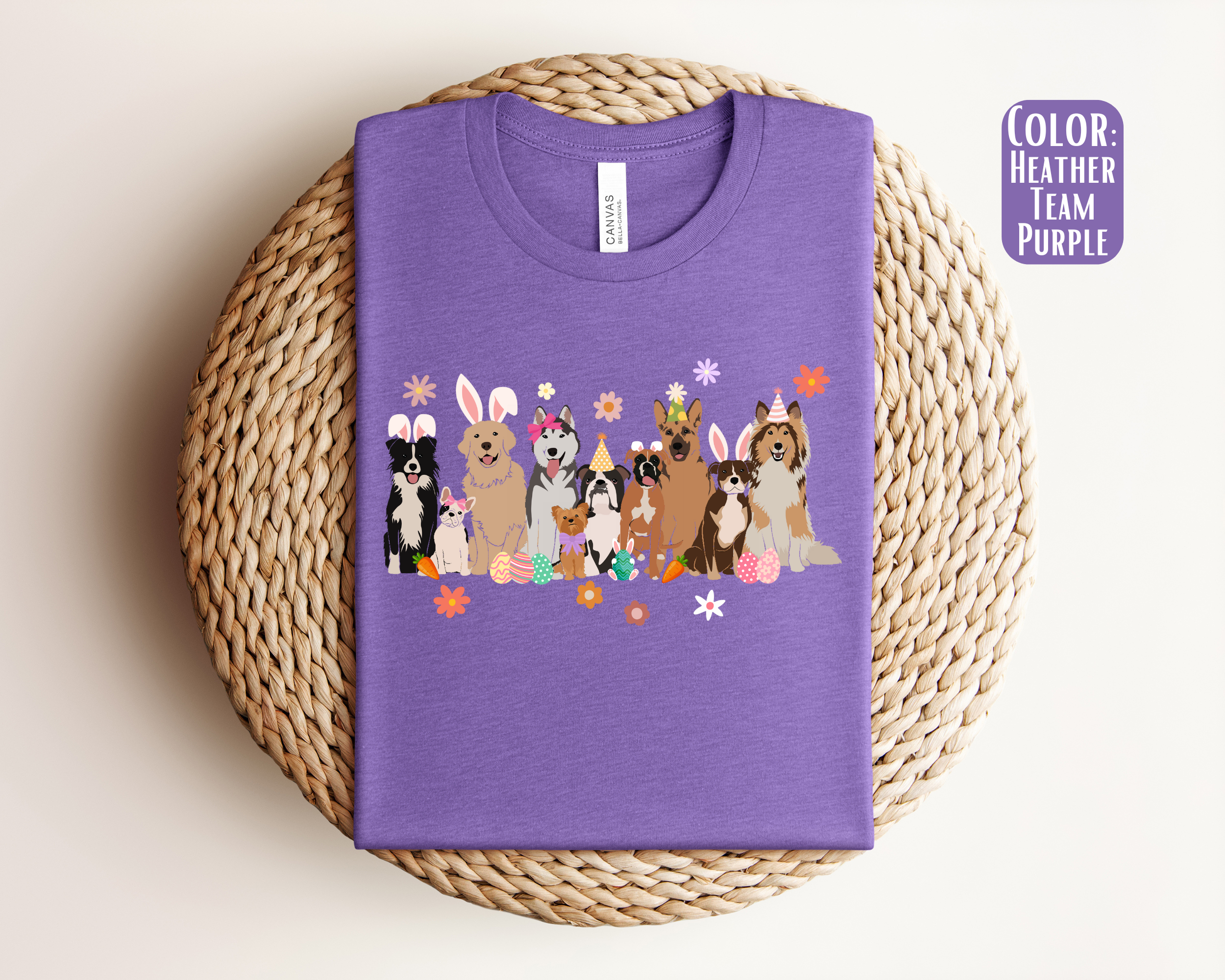 The Shirt Company - Vente T-shirt à imprimés – femme - T-shirt de Pâques pour chiens - T-shirt de Pâques pour chien1