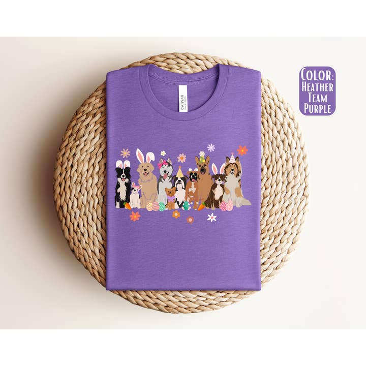 The Shirt Company - Wholesale T-Shirt (Graphic) - Women's - Easter Dogs Shirt - Dog Easter Shirt1