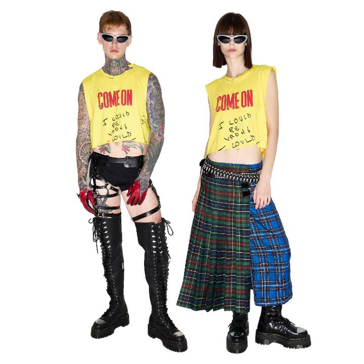 TEAR ME APART T-SHIRT YELLOW for wholesale by Come On