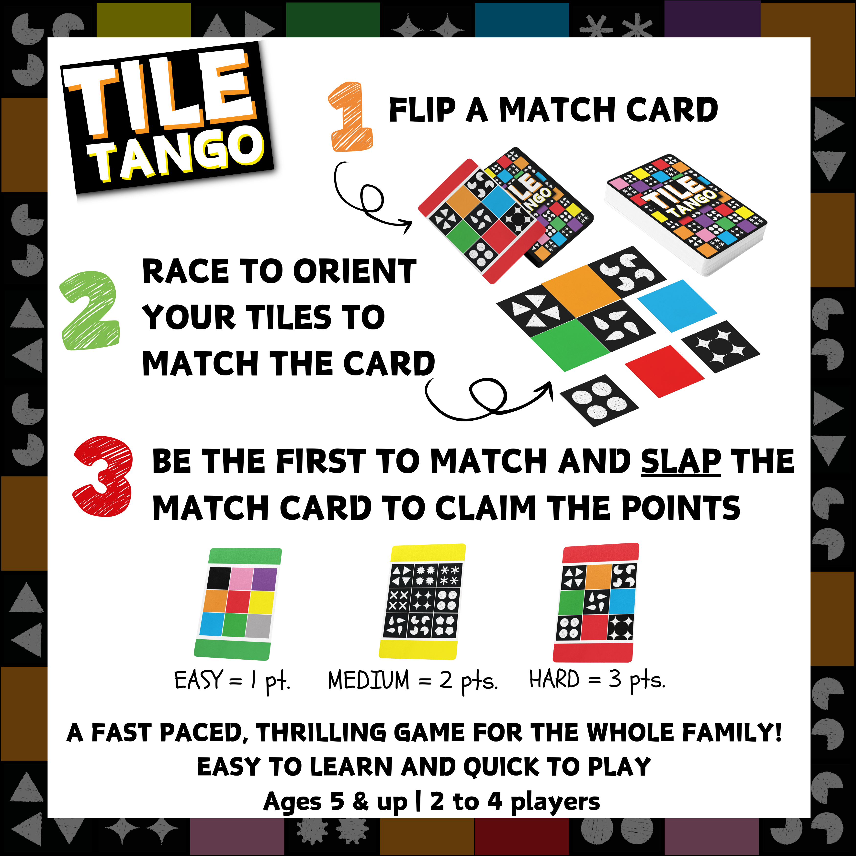 Fun Squared Games - Wholesale Brain Game - Kids - Tile Tango2