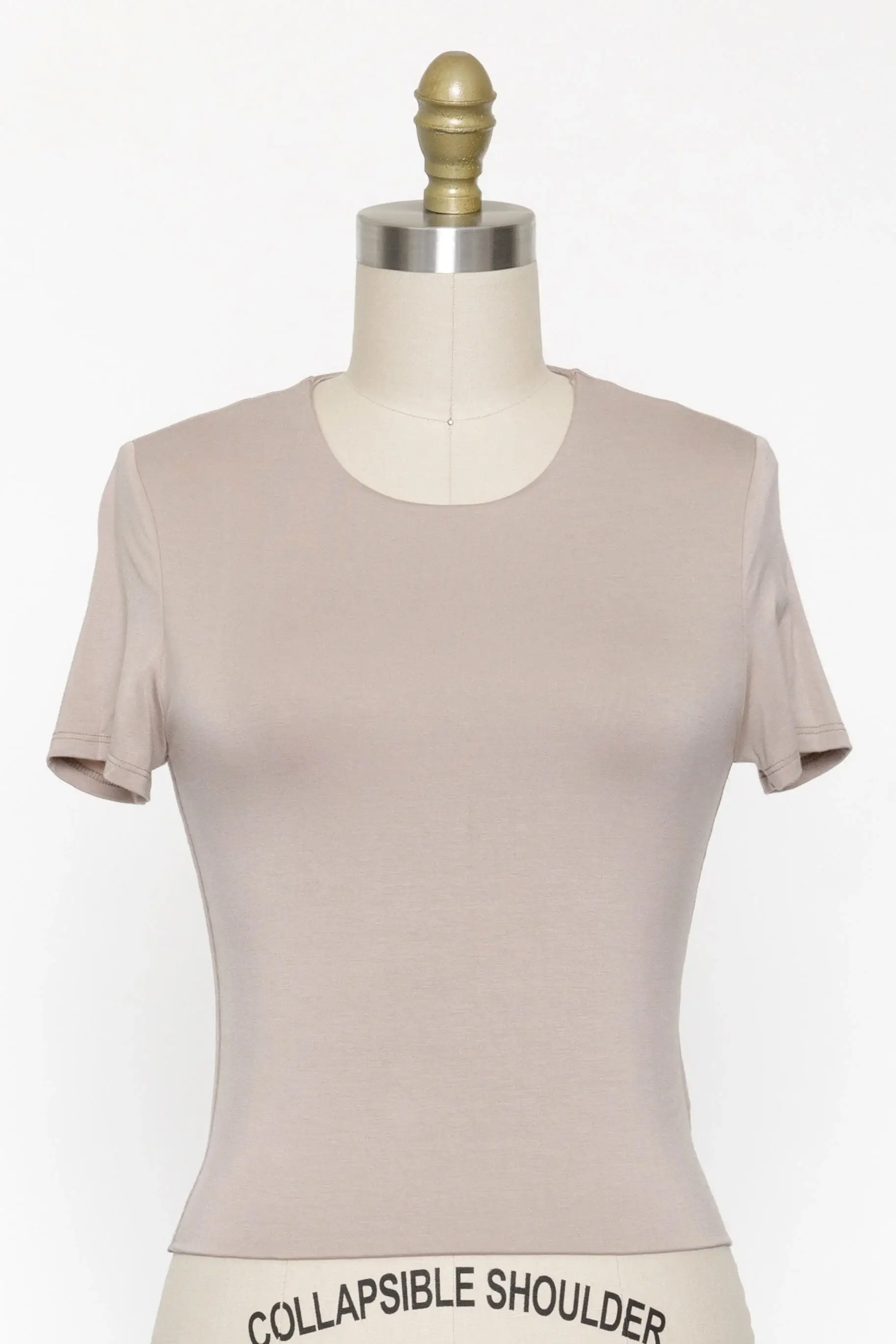 Final Touch - Wholesale Knit Top - Women's - Rayon Modal Basic Crop Top - T3107315