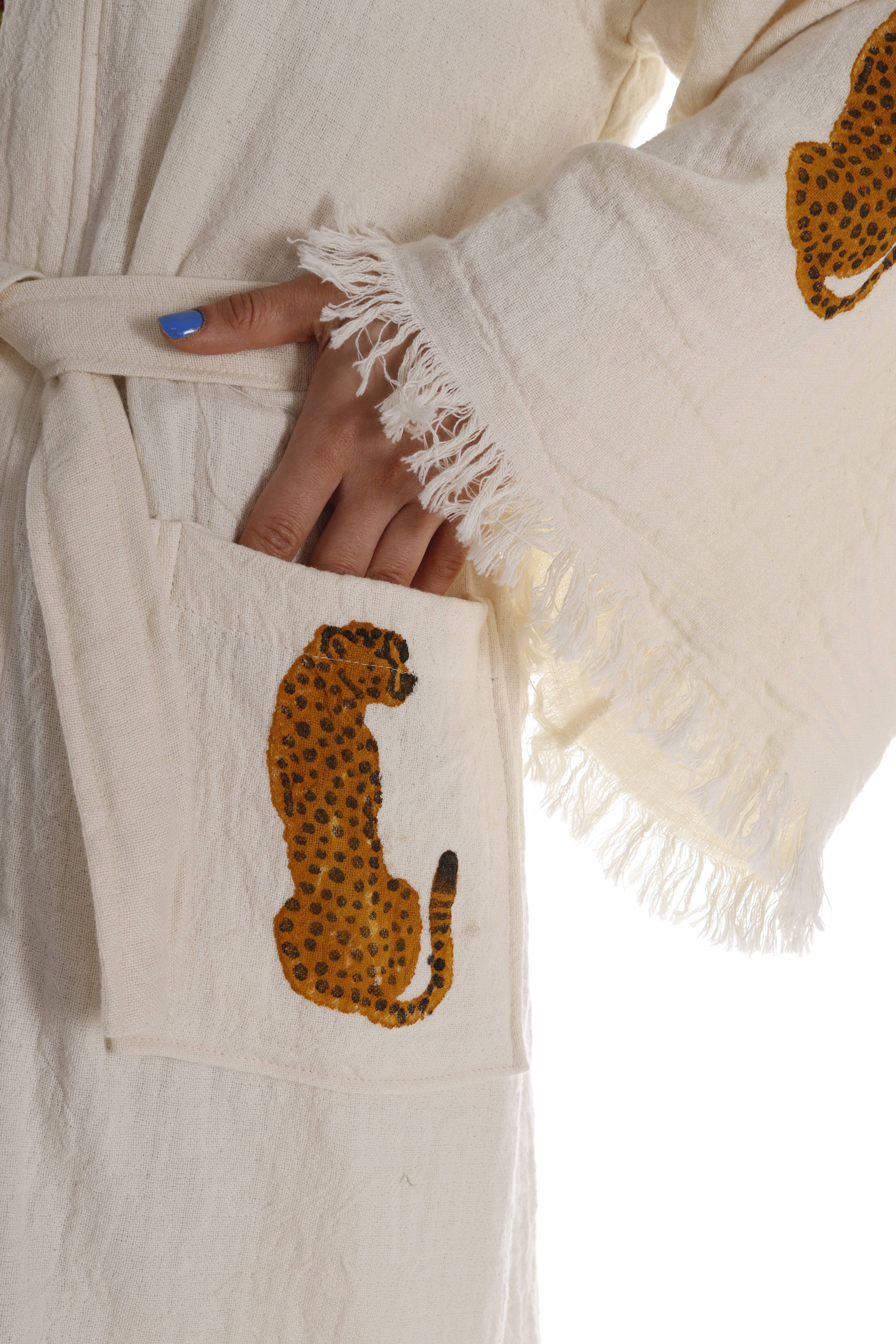 Pure & Chic, LLC - Miyawfashion – Engroshandel Morgenkåbe - Dame – Håndlavet morgenkåbe i økologisk bomuld, strandkimono overtræk6