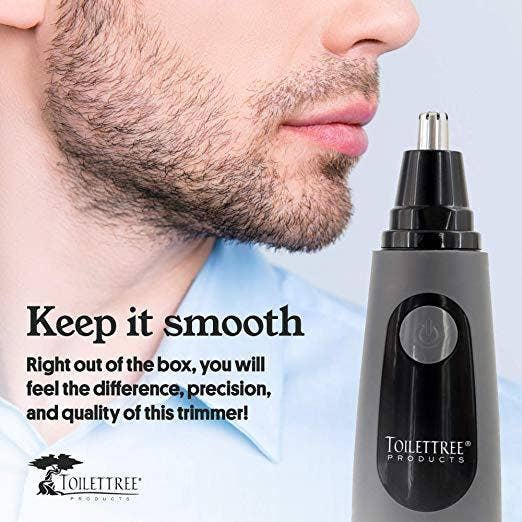 ToiletTree Products - Wholesale Nose Hair Trimmer - Rubber Grip Nose Hair Trimmer