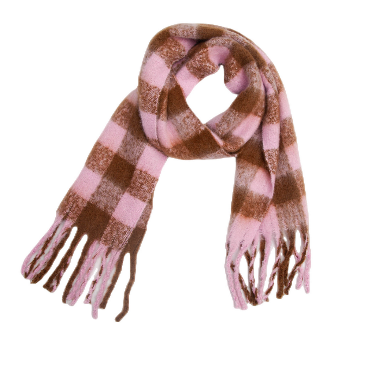 ACCITY - Wholesale Scarf - Women's - PLAID PATTERN FRINGE TRIM WINTER SCARF_CWASC269144