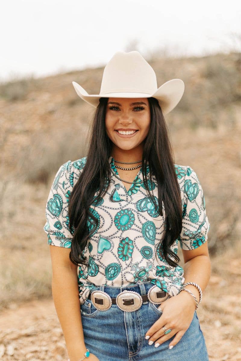 Sterling Kreek - Wholesale Button Down Shirt - Women's - Navajo Country Top1