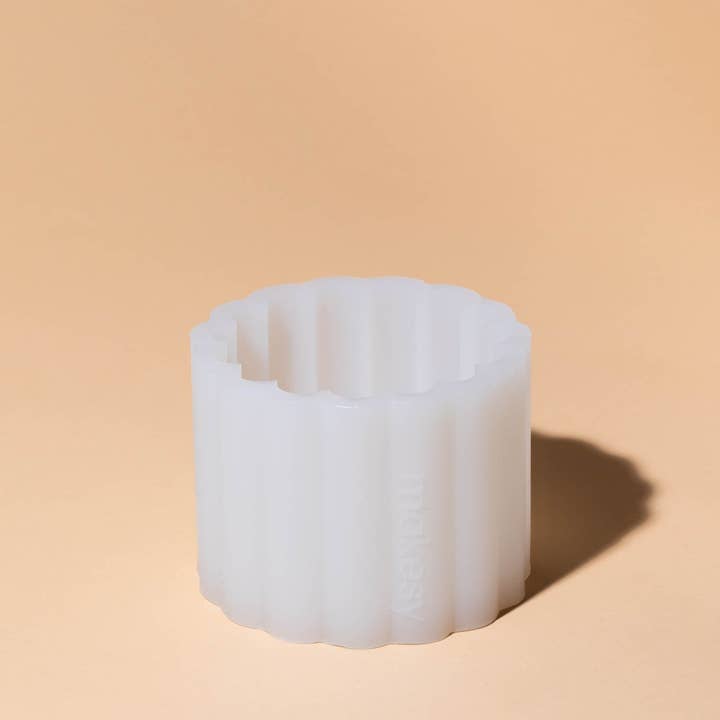 makesy - Wholesale Candle Holder - super silicone pillar mold - fluted