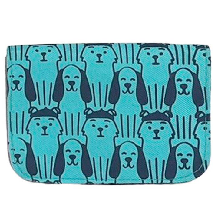 Malia Designs - Wholesale Card Holder - Unisex - Canvas Card Holder - Mini Wallet - Dog Prints