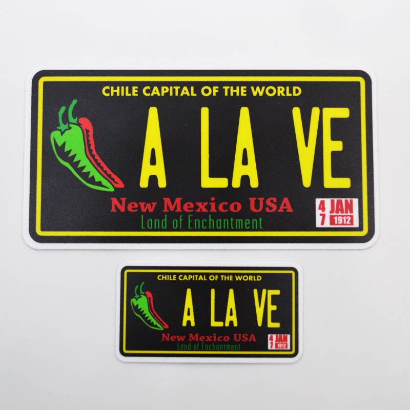 Metal the Brand - Wholesale Sticker - A La Ve Chile License Plate - Sticker0