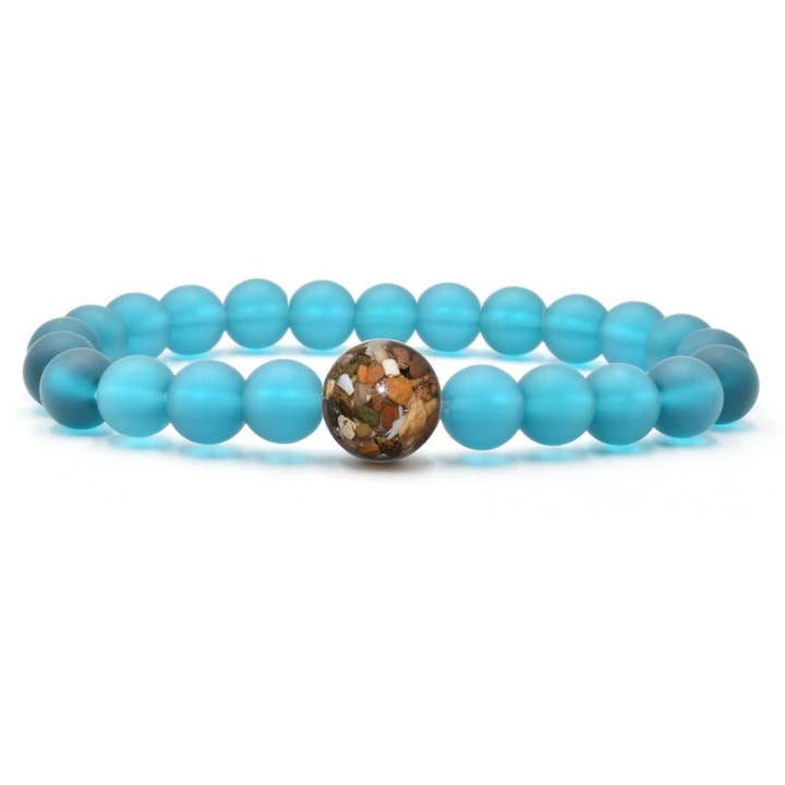 Lleve un auténtico pedacito de los Grandes Lagos: azul pavo real para venta al por mayor de Homes Bracelets