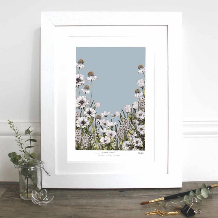 White Linens 12x16" Fine Art Print for wholesale by Toasted Crumpet