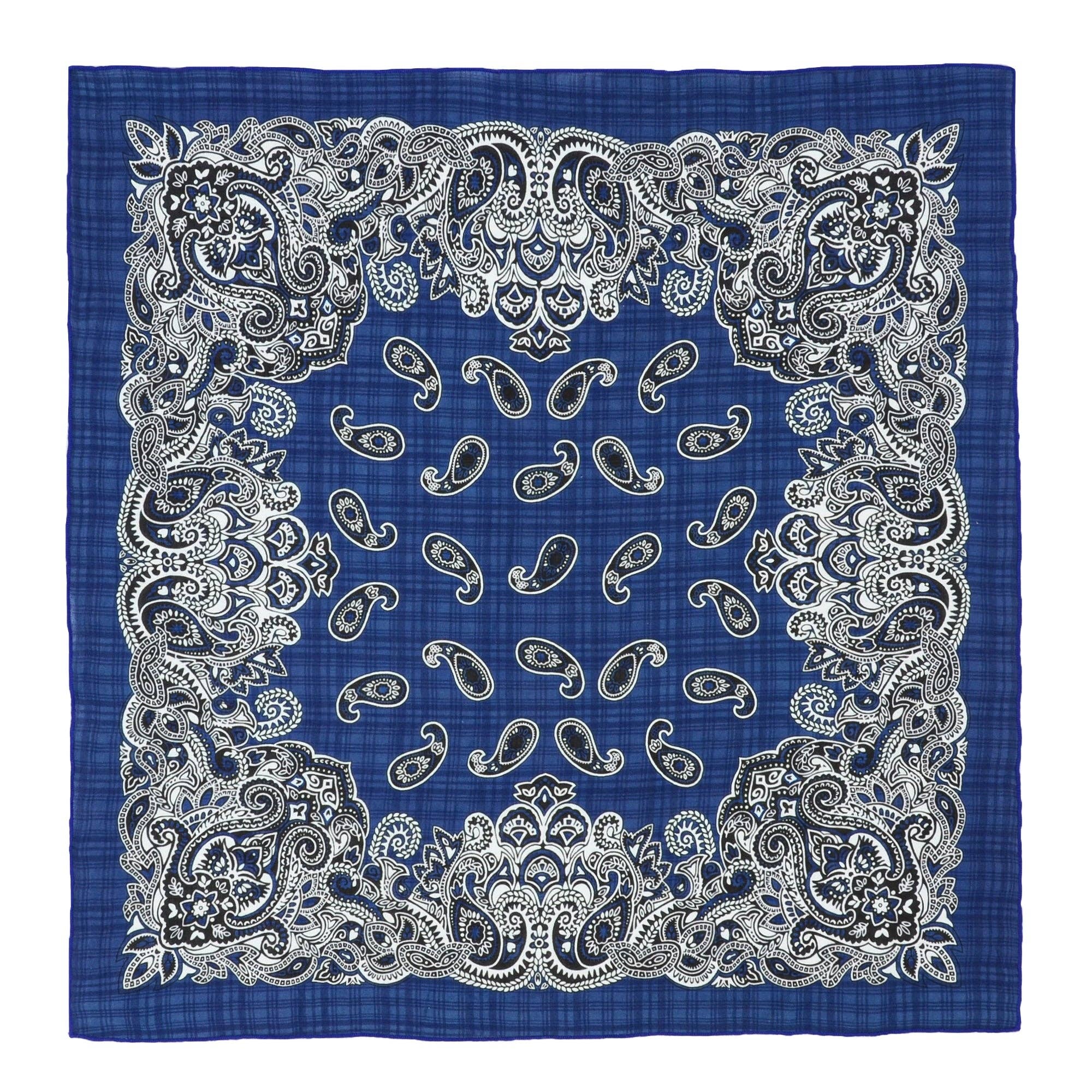 AK Brand – wholesale Bandana – Women's – Cotton Paisley Print Bandana Scarf Square Neck Head Wrap - 21