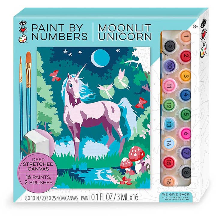 iHeartArt Paint By Numbers Moonlit Unicorn for wholesale by Bright Stripes
