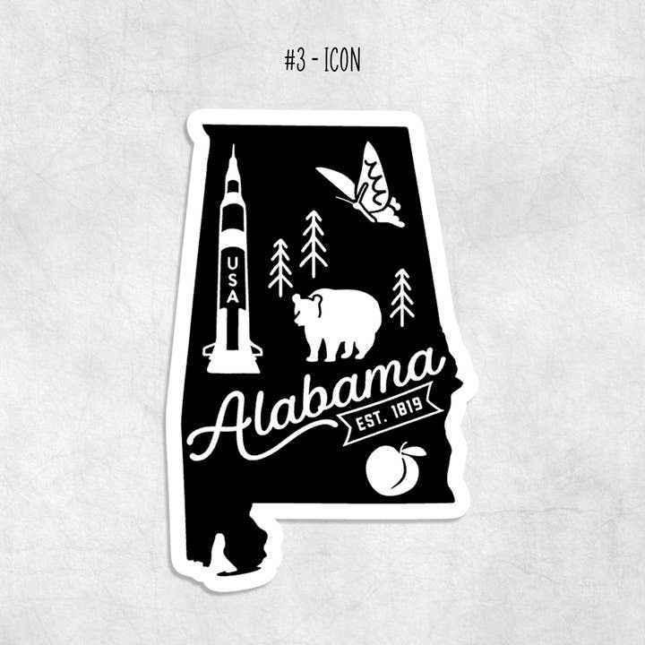 Expression Design Co - Wholesale Sticker - Alabama Stickers3