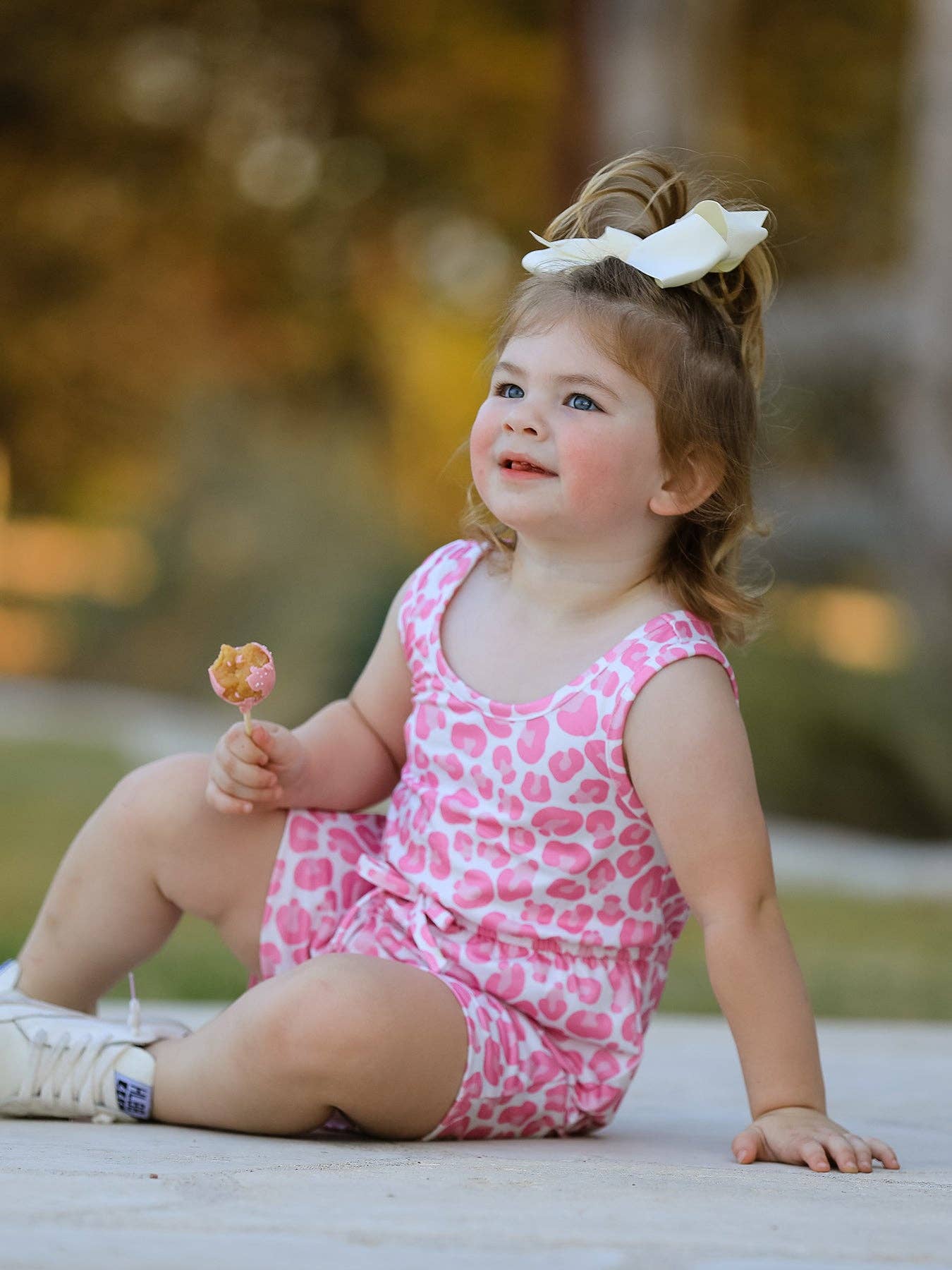 Rylee Faith Designs - Wholesale Dress Set - Baby - Leopard Striped Milk Silk 3-piece Jumpsuit Set2