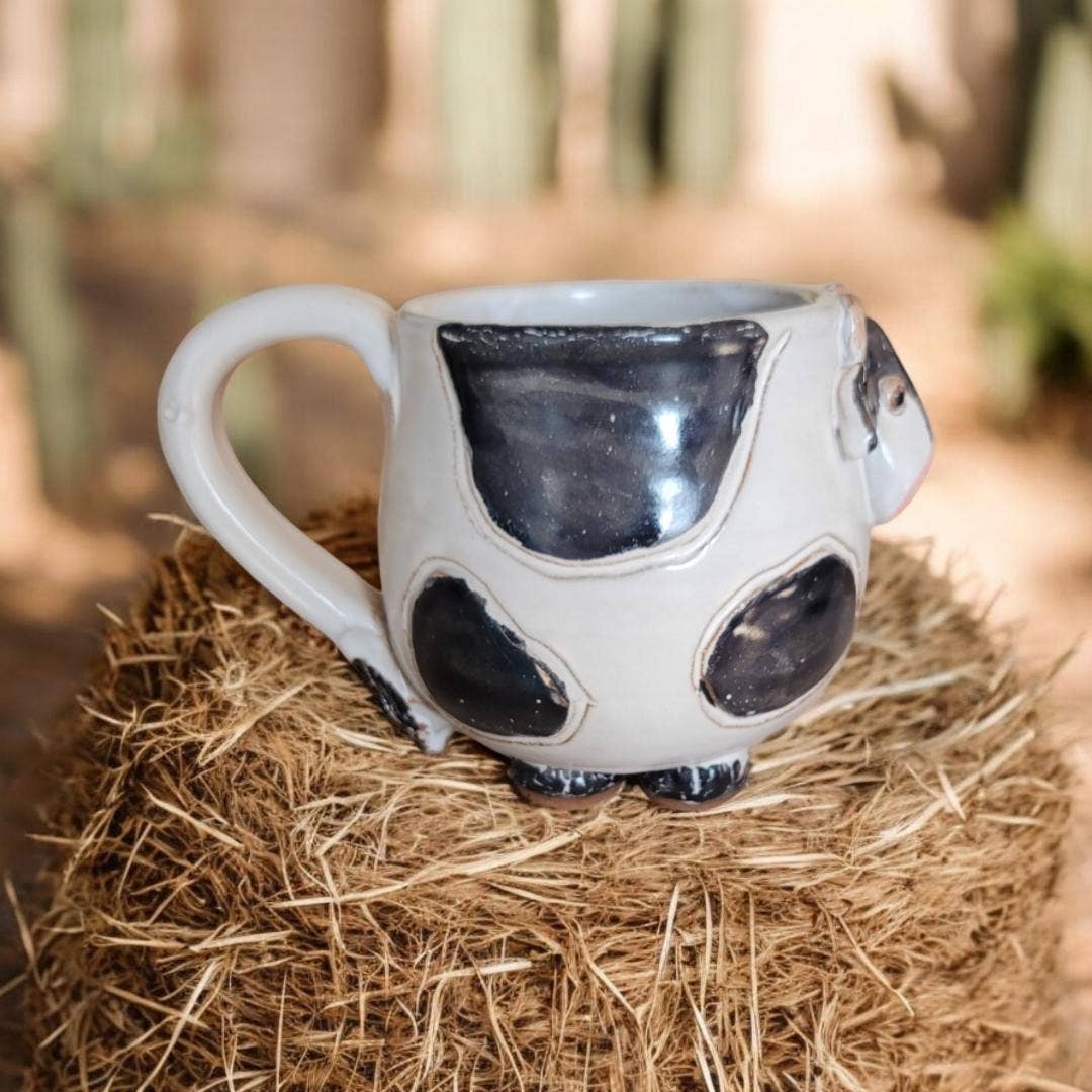 MudWorks Pottery - Wholesale Coffee Mug - Cow Mug1